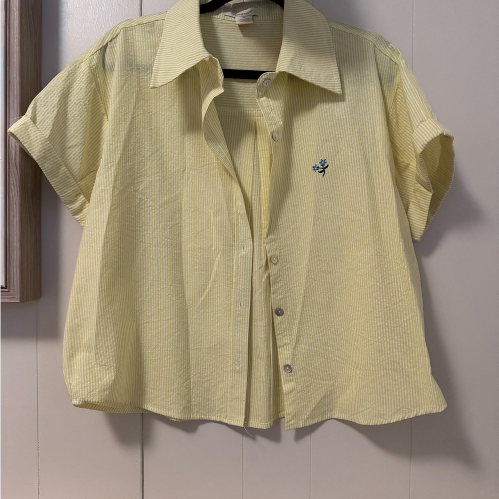 Passport Light Yellow Striped Shirt
